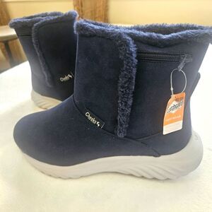 NWT Tony Little Cheeks Fit Body Sport Boot Women Size 7.5W Navy Blue Micro Suede